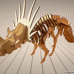 Das 3D-Triceratops-Skelett